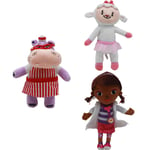 3 st Doktor Doc McStuffins Muffin Hippo Plyschleksak Dockor 30cm