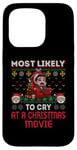 iPhone 15 Pro Most Likely To Cry At A Christmas Movie Funny Merry X-Mas Case