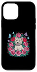 Coque pour iPhone 12 mini West Highland White Terrier avec Rosen