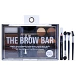 Uncommon Cosmetics The Brow Bar - All-in-One Kit with Variety of Ultra-Pigmented Shades - Eyebrow Gel, Brow Wax and 16 Brow Powders - 21 Pc Gift Set