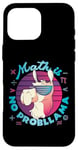 Coque pour iPhone 16 Pro Max Math is No ProbLlama Jeu de mots amusant en forme de lama