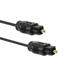 Cable Fibre Optique Connecteurs Toslink M/M Audio Digital Hifi SPDIF Noir Pour H