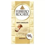 3 X Ferrero Rocher White Chocolate & Hazelnut Bar 90G- Delicious Tasty & Treaty