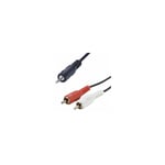 Erard - cable jack 3.5 mm - 2 rca - 5 mètres 1526