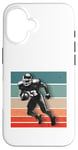 Coque pour iPhone 16 Athlète de football action force agilité sport jeux de