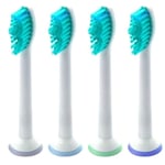 4-Pack Philips-Sonicare Diamondclean-kompatibla tandborsthuvuden Vit