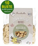 Biscotti per cani Biscrocchi Rustici Multicereali alla vaniglia 10 buste da 800g