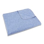 SETEX Couverture Douillette pour Enfant 85% coton/15% Polyester - Décoration de Chambre à Coucher - Couvre-lit 75 x 120 cm - Bleu Clair uni