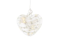 Sirius Home Sweet Christmas Heart, Ljusdekoration, Figur, Transparent, 8 Lampor, Led, Batteri, Aaa