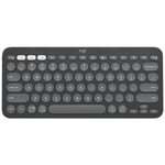 Logitech Pebble Keys 2 K380S Wireless Compact Keyboard Bluetooth Graphite Kit