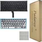 Clavier de rechange allemand QWERTZ DE pour ordinateur portable, compatible avec MacBook Air 13"" A1369 A1466 Series 2011 2012 2013 2014 2015 avec r?tro?clairage