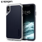 For iPhone XS Max Case Spigen Neo Hybrid Protective Cover - Satin Silver