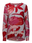 Moss Crepe Blouse W. Branch Print & Red Coster Copenhagen