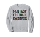 Draft Day FANTASY FOOTBALL GODDESS Queen Wife Cool Legend Sweatshirt