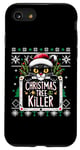 iPhone SE (2020) / 7 / 8 Meowy Tree Killer - Cat Pajamas PJ Ugly Xmas Funny Christmas Case