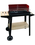 Blinky Woody-48 Barbecue Chariot Bois de chauffage Noir, Rouge, Bois