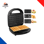 Appareil À Croques Monsieur Gaufrier 3 En 1 Machine À Sandwich Maker