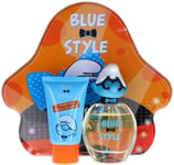 Blue Style Brainy By The Smurfs For Men Set: EDT+SG (1.7+2.5) Shopworn New