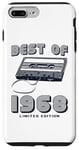 Coque pour iPhone 7 Plus/8 Plus Retro Best of 1968 Mixtape Vintage 57th Birthday Cassette