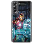 ERT GROUP mobile phone case for Samsung S21 FE original and officially Licensed Marvel pattern Iron Man 034 optimally adapted to the shape of the mobile phone, case made of TPU