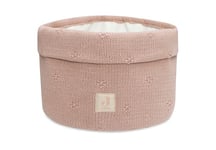 Jollein Cosy Knit, Wild Rose Panier de toilette, 60% coton, 40% acrylique, 14 x 18 cm, rose