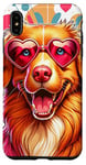 Coque pour iPhone XS Max Nova Scotia Duck Tolling Retriever Dog St Valentin Art