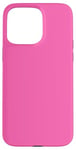 Coque pour iPhone 15 Pro Max Couleur rose vif simple