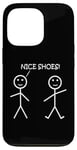 Coque pour iPhone 13 Pro Nice Shoes Sarcasme Funny Stickman Stick Figure Sarcastique Pun