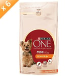 PURINA ONE Mini Nourriture pour Chien Senior Poulet et Riz 1,5kg - Lot de 6