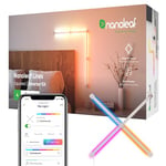 Nanoleaf Lines 90 Degrees Starter Kit, 4 Smart Light Bars LED RGBW - Backlit Modular Wi-Fi Colour Changing Wall Lights, Music & Screen Sync, Works with Alexa Google Apple, Decor & Gaming