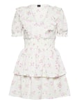 Gina Tricot Smock Frill Dress Vit