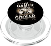 Gamer Godfather pour hommes, jeux vidéo amusants, vintage PopSockets PopGrip pour MagSafe