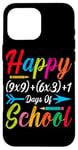 Coque pour iPhone 16 Pro Max Happy (9x9) + (6x3) +1 jours d'école