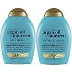 OGX Argan Oil of Morocco Sulfate Free Shampoo, Conditioner & Spray For Dry Hair