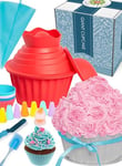 Moule à Cupcake Géant OMG - Fournitures de Décoration de Gâteau Extra Large, Sacs à Douille Silicone, Embouts, Doublures Muffin, Coffret Cadeau Accessoires de Pâtisseries & Glaçage Surdimensionnés