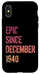 Coque pour iPhone X/XS 23e anniversaire homme femme épique né décembre 2001