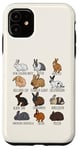 iPhone 11 Type of Rabbits Breeds Collection, Cute Bunny, Rabbit Lovers Case