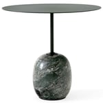 &Tradition-Lato LN9 Oval Bord, Dybgrønt / Verde Alpi Marble