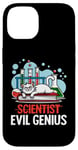 iPhone 14 Evil Genius Scientist Cat Chemistry Lab Art Case