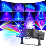 Ehaho L2700 Jeux de Lumiere DJ, 3D RGB Animation Lumiere Disco, Lumières de DJ Activées par le son avec DMX 512, Lumiere Soiree avec Télécommande, Lampe Disco pour bar，Boîte de Nuit Spectacle en Direc