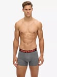 Superdry Organic Cotton Boxers, Karst Black Mega