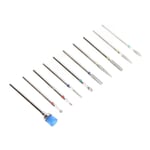 10PCS Nail Drill Bit Grinding Head Set Polishing Manicure Tools Finger Dead Skin