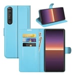 Sony Xperia 1 Iii      PU Wallet Case    [Lightblue]