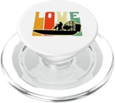 Love Airboat Airboating Fanboat PopSockets PopGrip pour MagSafe