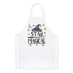 Stay Magical Chefs Apron Funny Joke Magical Spell Witch Wizard Cooking Baking