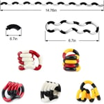 5 set fidget toys, Tangle fidget toys, fingersensoriska leksaker, hjärna