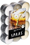 SPAAS Tea Light Candles Scented 4.5 Hour Burn Time Pack Of 24 White Cake Vanilla