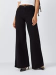 FRAME Le Palazzo Wide Leg Jeans, Noir