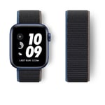 Nylon för Apple Watch Band 44mm 40mm 45mm 41mm 42mm 38/45 mm sportarmband iwatch Series 9 8 7 se 6 5 3 Ultra 2 49mm Rem charcoal 65 42mm-44mm-45mm-49mm