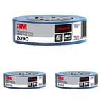 Scotch 3M 2090 Ruban de masquage professionnel 1 rouleau de 36 mm x 50 m, bleu, PT209036 (Lot de 3)